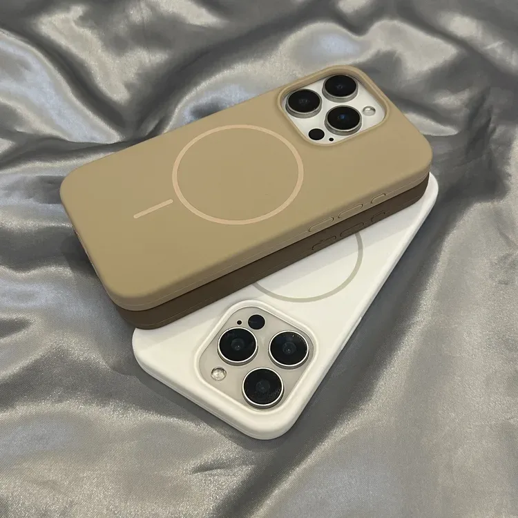 肤感细圈磁吸适用苹果16Promax手机壳iPhone15Pro液态14硅胶13/12