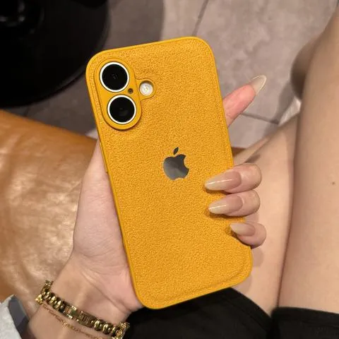 秋冬新款高级月坑纹适用苹果16手机壳iPhone15promax小众14全包13