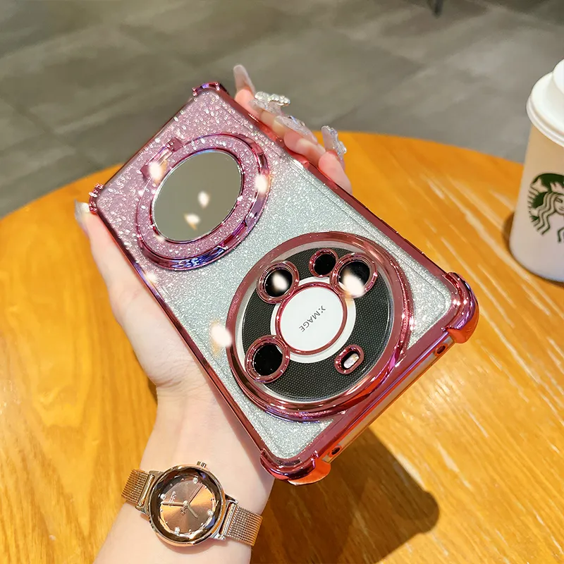 mate60四角气囊镜子支架手机壳